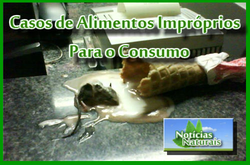 casos de alimentos impróprios para o consumo