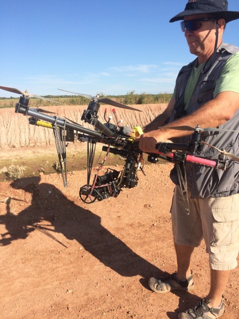 Drone da S.H.A.R.K., após ter sido derrubado e destruído. Foto: S.H.A.R.K.