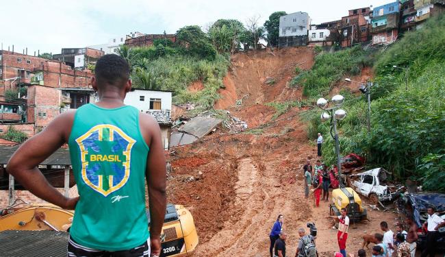 deslizamento em Salvador